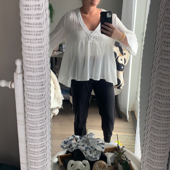 Showpo. Tops - White flowy top